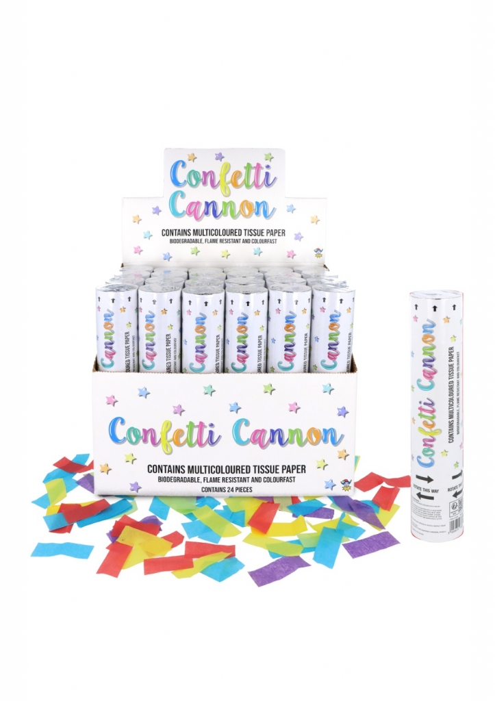 Celebration Paper Confetti Cannon (20cm) - Click Image to Close