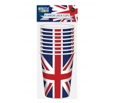 Union Jack Design 8 X 9oz Cups