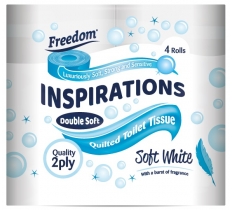 Freedom 2Ply Toilet Roll Soft White ( 4 Pack X 10 )