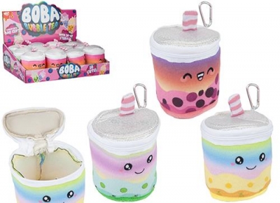 Plush Bubble Tea Coin Purse