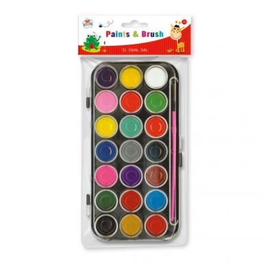 Kids Create 21 Paints & Brush Set