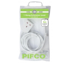1 Gang ( 1 Way ) Extension Lead 3m