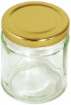 Tala Round Pres Jar Gold Screw Lid 190ml / 7oz