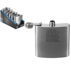 Fathers Day 6oz Best Dad Ever Hip Flask