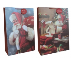 Gift Bag Christmas Trad Santas Super Jum ( 46.5 X 70 X 16cm )