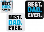 Best Dad Slogan Coaster Set 4 Pack