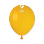 Gemar 5" Pack 50 Latex Balloons Yellow #003