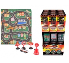 Play Mat And Vehicle Set 3 Assorted