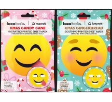 Face Facts Joy Pixels Sheet Mask GingerBread Or Candy Cane