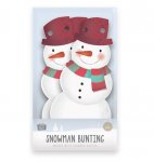 Wooden Snowman Bunting 2m
