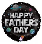 Betallic 18" Galactic Fathers Day Holographic Balloon
