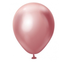Kalisan 5" Mirror Pink Latex Balloons 100 Pack