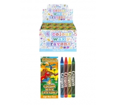 Dinosaur Wax Crayon Packs (8cm) 4pcs X 120PC