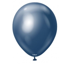Kalisan 12" Mirror Navy Latex Balloon 50 Pack