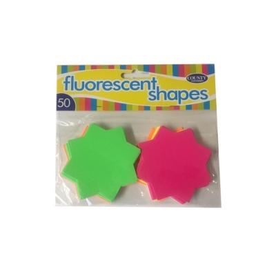 County Fluorescent Stars 74mm 50 Pack
