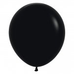 Sempertex Fashion Black 18" Latex Balloons 25 Pack