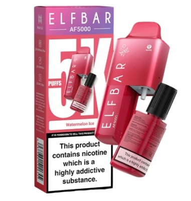 Elf Bar AF5000 Puff Rechargeable Vape Watermelon Ice