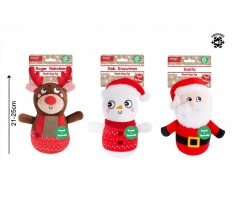Christmas Squeaky Plush Festive Dog Toy
