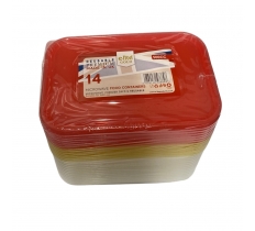 500cc Microwave Containers & Lids 14Pack