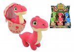 Plush Dino In Zip Pouch 15CM