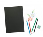 A4 Card Cover Sketch Book Black