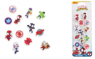 Spidey & Friends 12PK Mini Erasers