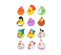 Mini Rubber Ducks (5cm) 12 Assorted Designs