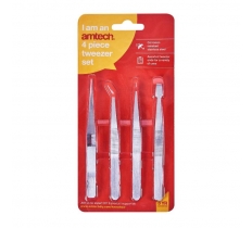 Amtech Tweezers Set 4 Pack