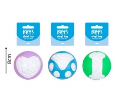 Pets Vinyl Squeaky Ball Dog Toy