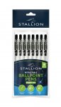 Retractable Ballpoint Pens 8 Pack
