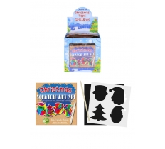 Eco-Friendly Christmas Magic Colour Scratch Set X 108