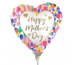 Colourful Watercolour Mini Foil Balloons Mothers Day
