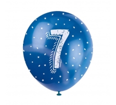 12" NUMBER 7 BALLOON