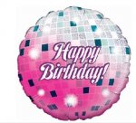 Oaktree 18" Glitter Ball Birthday Holographic