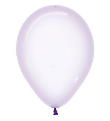 Crystal Pastel Lilac 350 Latex Balloons 12"/30cm - 50 Pack
