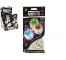 White Light Up Balloons 3 Pack