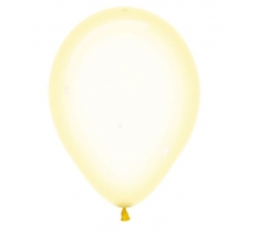 Crystal Pastel Yellow Latex Balloons 12"/30cm - 50 PC