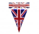 King Coronation Union Jack Triangular Bunting 10M 20 Flags