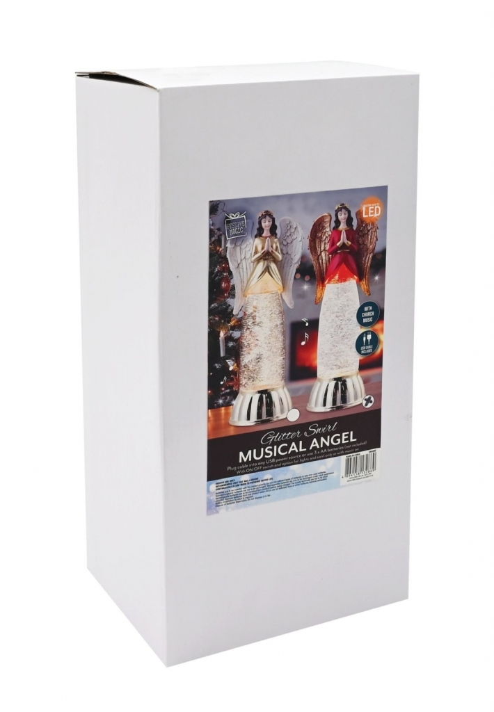 Led Swirl Musical Angel Usb - Click Image to Close