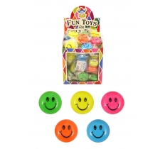 Mini Neon Return Tops with Smiling Faces (3.8cm) X 72 (13P)