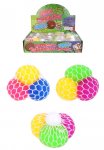 Ball With Mesh Squeeze 3 In 1 6.5cm ( Assorted Colours )