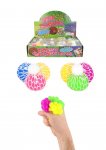 Squeeze 3 In 1 6.5cm Squish Ball With Mesh Net Sensory Toy