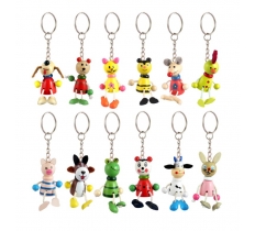 Wooden 5cm Animal Keychain X 60 ( 35p Each )