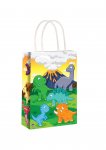 Dinosaur Paper Party Bag With Handles 14cm x 21cm x 7cm