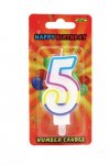 GSD Number 5 Birthday Candle