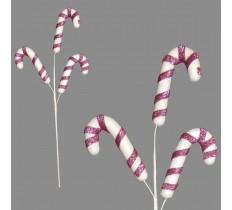 3 CANDY CANE CLIP 48CM PINK
