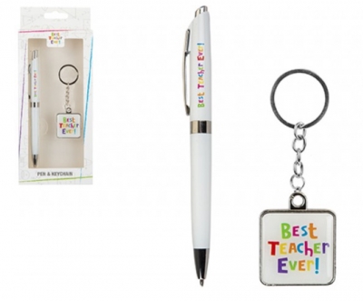 Teacher Pen & Keyring Set