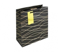 Black Geo Medium Bag