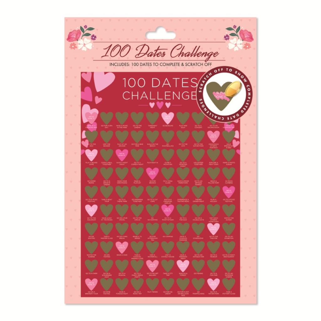 Valentine's Day 100 Dates Challenge Poster - Click Image to Close