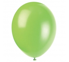 12" Premium Latex Balloons 10 Pack Neon Lime